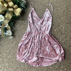 Velvet Pink Romper